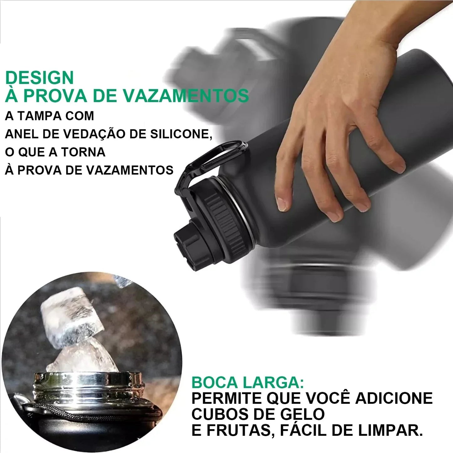 Garrafa Térmica de Aço Inoxidável Isolante - Modus - PescaAqui