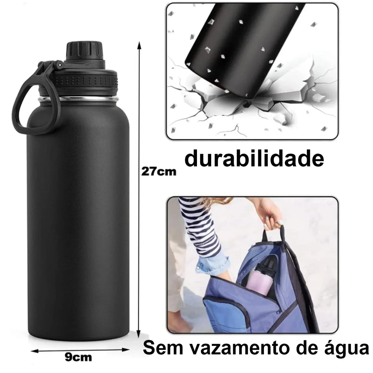 Garrafa Térmica de Aço Inoxidável Isolante - Modus - PescaAqui