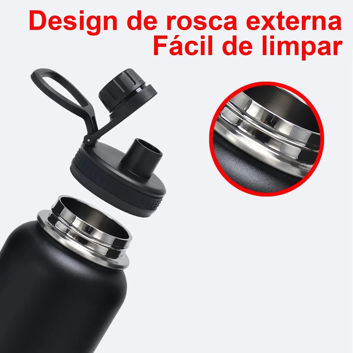Garrafa Térmica de Aço Inoxidável Isolante - Modus - PescaAqui