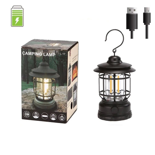 Lamparina Portátil Elétrica com Iluminação 360° - PescaAqui
