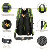 Mochila Camping Impermeável 40L - Desportivo Trekking - PescaAqui
