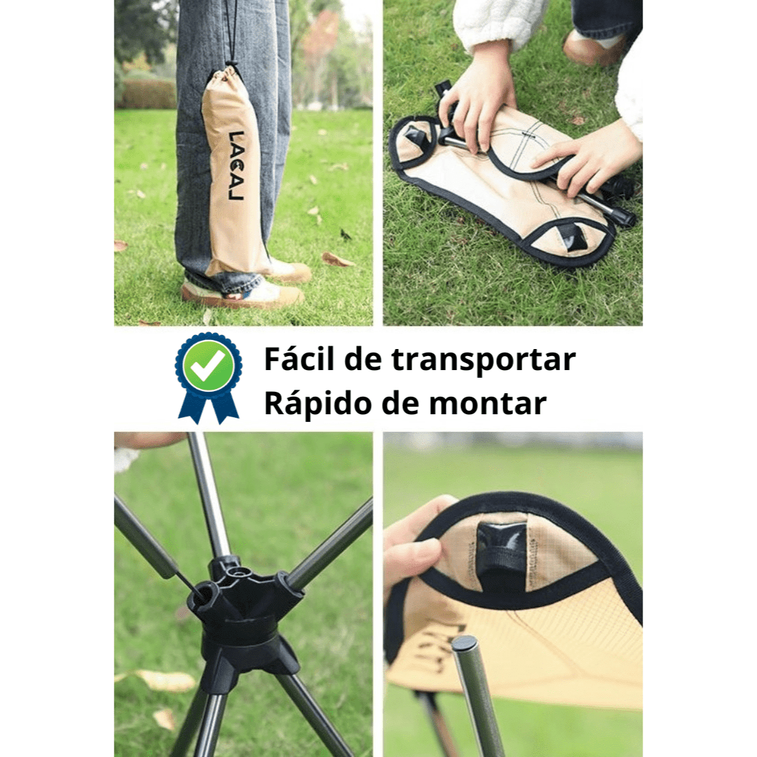 Banco Portátil Ultraleve Giratório 360° - Lacal - PescaAqui
