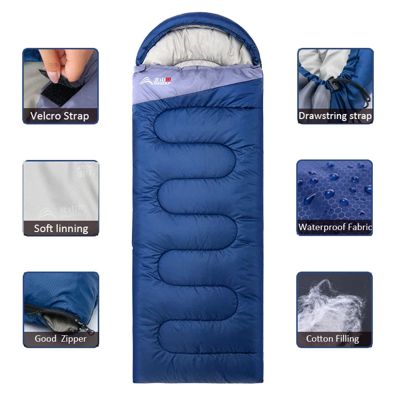 Saco de Dormir BSWolf Ultralight Impermeável - PescaAqui