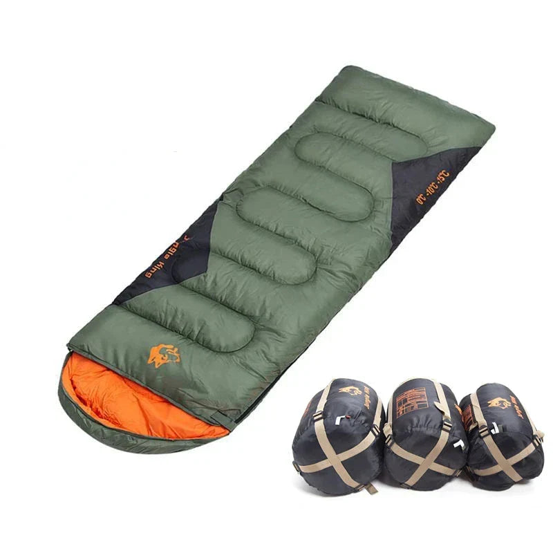 Saco de Dormir JUNGLEKING CY0904 Ultralight Impermeável 4 Estações 10℃/0℃/-5℃ - PescaAqui
