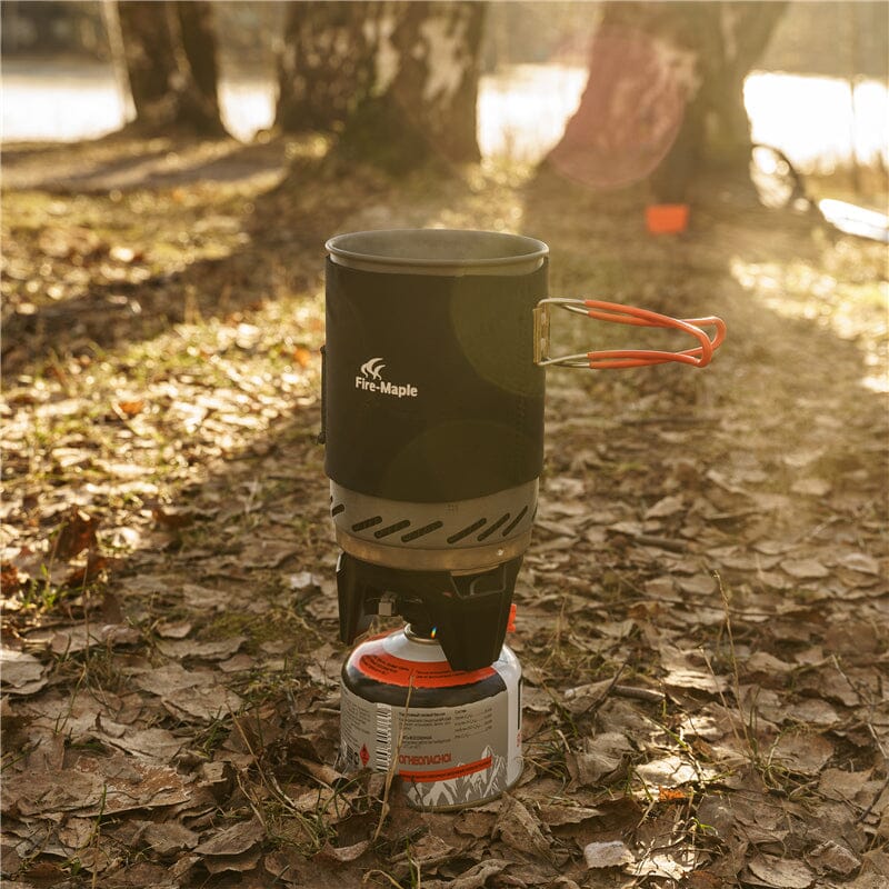 Kit Fogareiro + Potes de Acampamento - FireMaple - PescaAqui