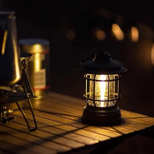 Lamparina Portátil Elétrica com Iluminação 360° - PescaAqui
