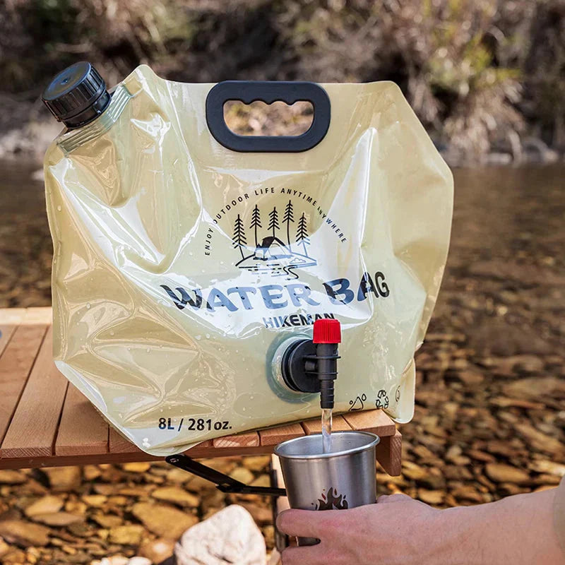 Mini Bolsa de Água Portátil para Camping 8L - Hike Man - PescaAqui