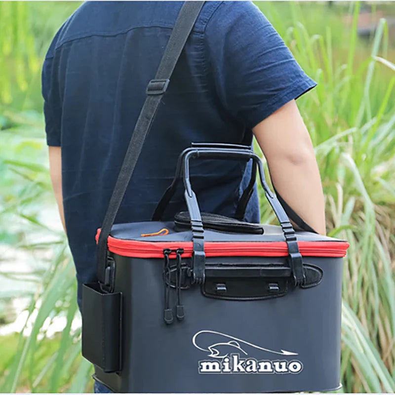 Balde Portátil para Pescados e Iscas - Mikanuo - PescaAqui