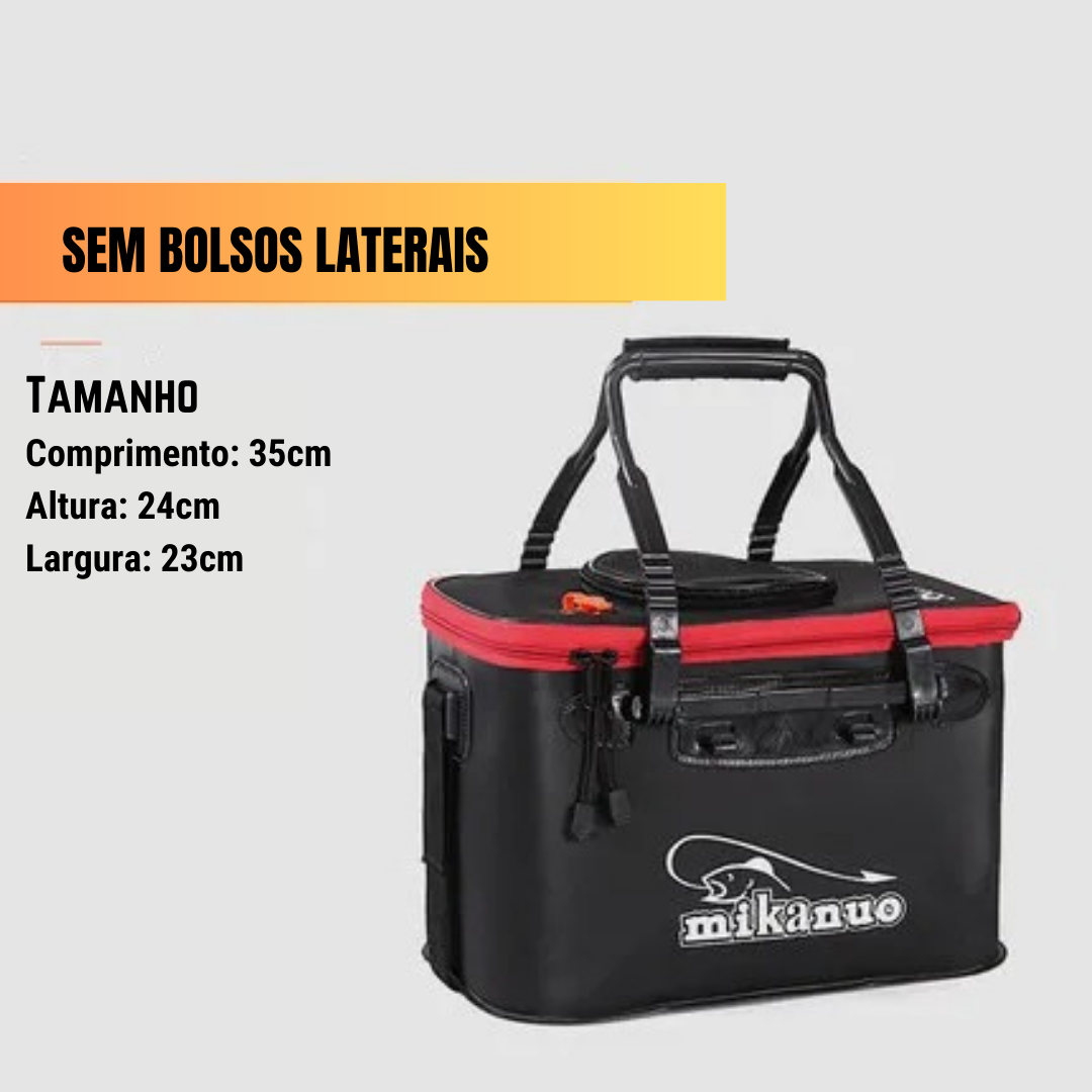 Balde Portátil para Pescados e Iscas - Mikanuo - PescaAqui