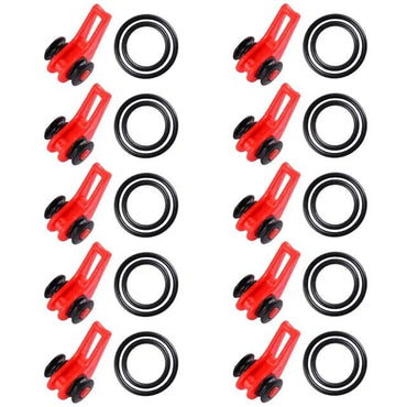 Suporte com 10 Peças em Ganchos para Iscas e Anzóis - PescaAqui