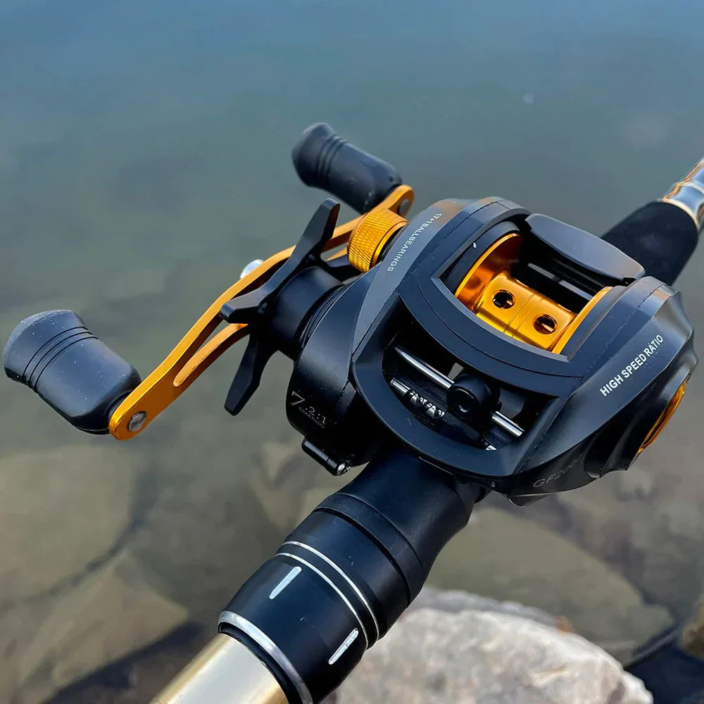 Carretilha de Pesca Ghotda GF2000 18 Rolamentos e Drag 8kg - PescaAqui