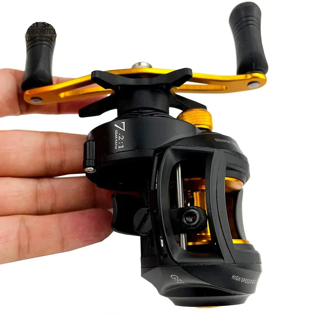 Carretilha de Pesca Ghotda GF2000 18 Rolamentos e Drag 8kg - PescaAqui