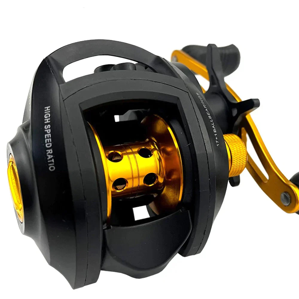 Carretilha de Pesca Ghotda GF2000 18 Rolamentos e Drag 8kg - PescaAqui