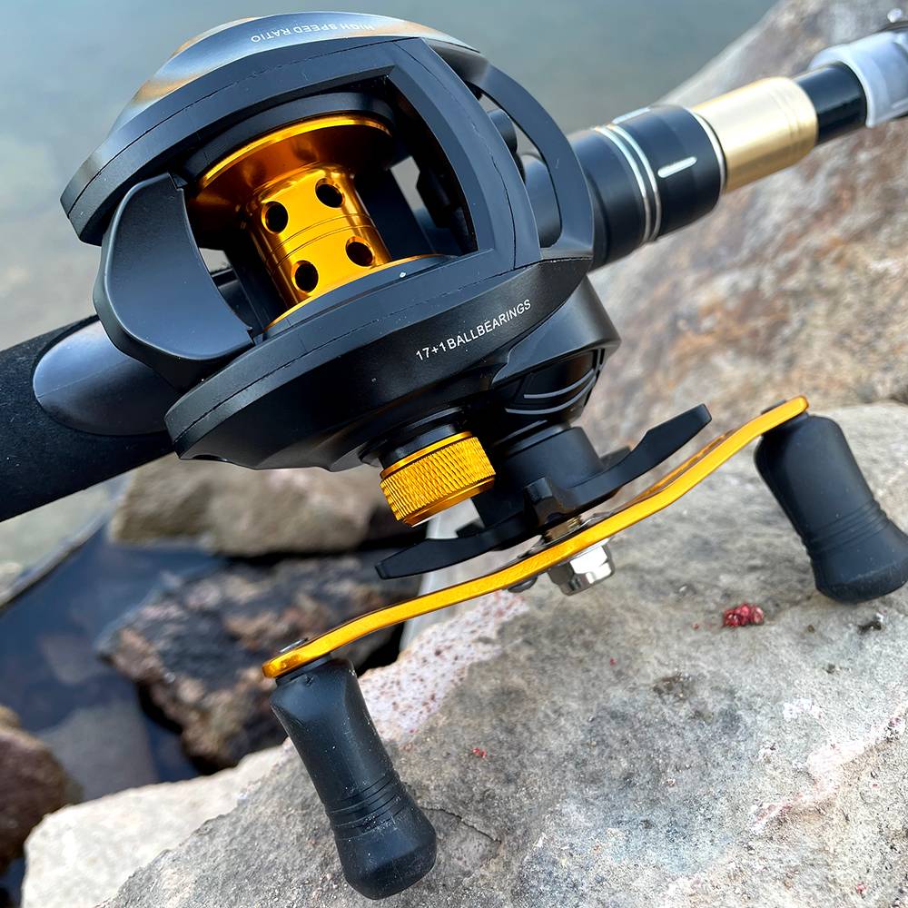 Carretilha de Pesca Ghotda GF2000 18 Rolamentos e Drag 8kg - PescaAqui