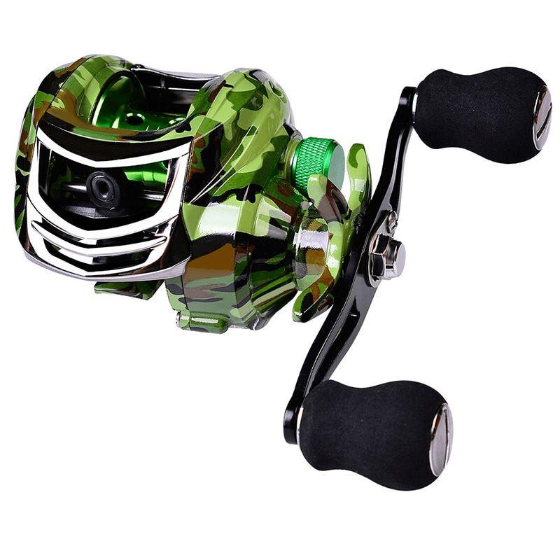 Carretilha de Pesca Pro 18+1 10Kg Drag Camuflada - PescaAqui