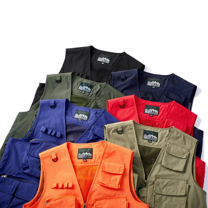Colete de Pesca Respirável Multi Pocket - PescaAqui