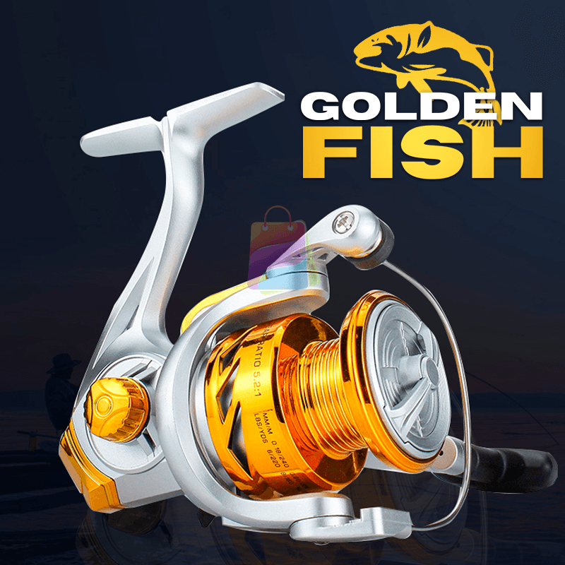 Molinete Profissional de Pesca com 12Kg Drag | Golden Fish - PescaAqui