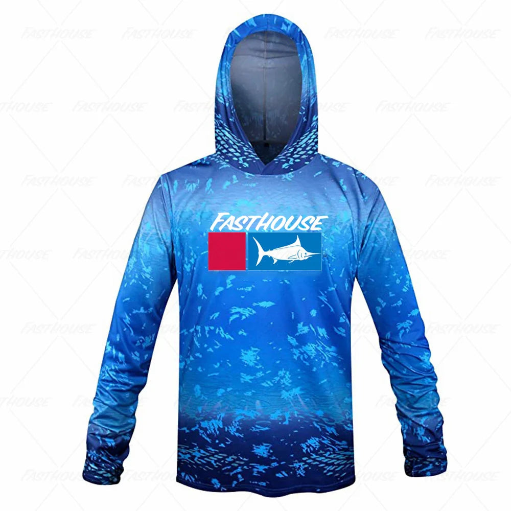 Camisa de Pesca Manga Longa com Proteção UV Fast House - PescaAqui