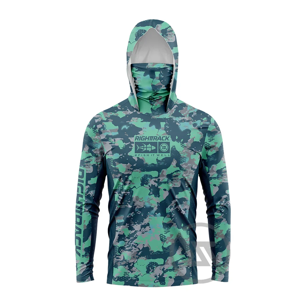Camiseta de Pesca RIGHTTRACK - Proteção Solar UPF50+ - PescaAqui