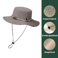 Chapéu de Camping Impermeável Anti-UV - Travellers - PescaAqui